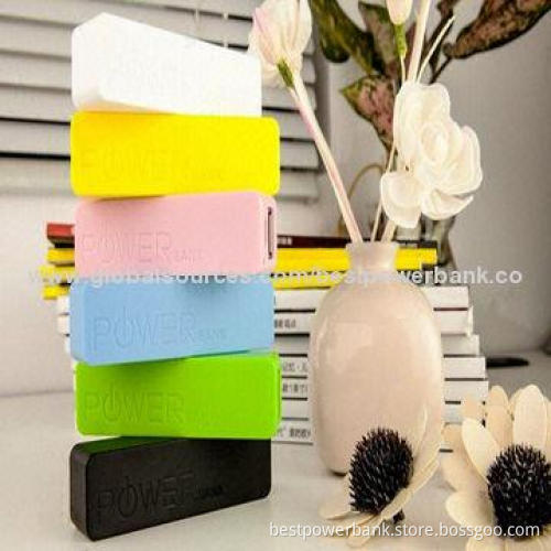 Colorful Portable Cell Phone USB Travel Charger, 5V/1A, 2,600mAh Perfume Power Bank